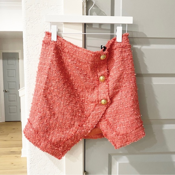 NWT Balmain Textured Tweed Mini Skirt - Picture 3 of 11